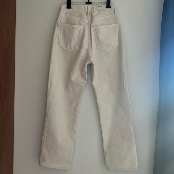 Agolde Lana Mid Rise Jeans in Off-White in the size 23 - Picture 3 of 3